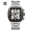 Men's Watch T5 H4110G Chain Chrono Active Original - Silver , 4.7cm - ساعة يد رجالية أصلية T5