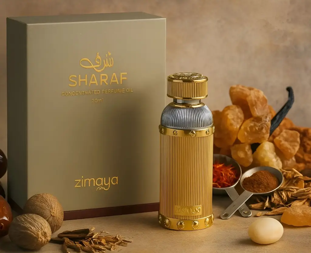 Zimaya Sharaf perfume oil 20ml - insp. Angl Share and Khamrah