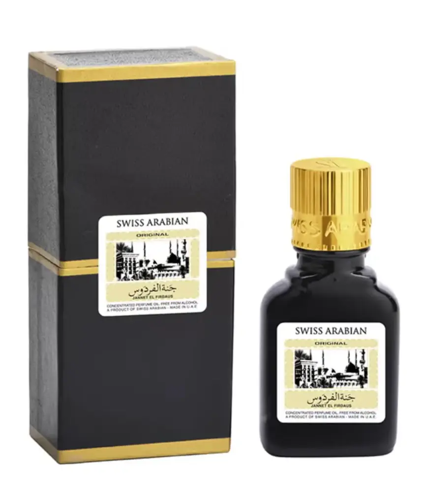 Swiss Arabian Jannet El Firdaus Oud Black 9ml مسك جنة الفرودس أسود