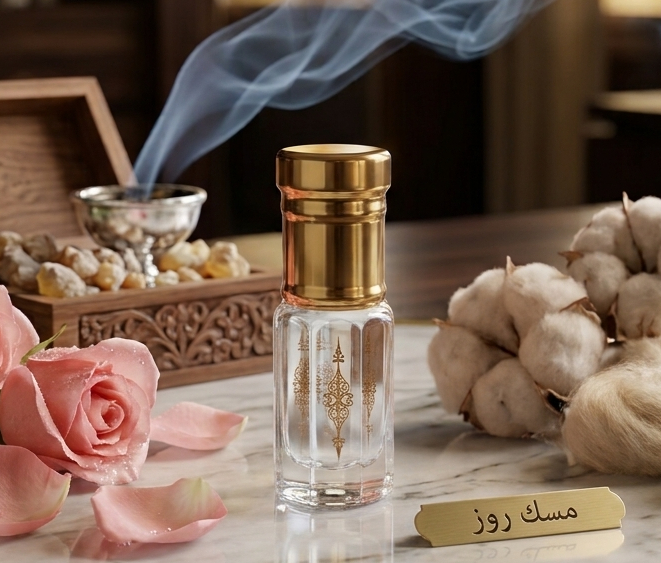 مسك روز - ربع تولة - أزكى للعود